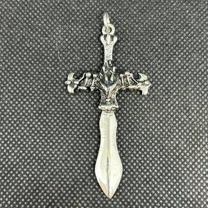 Dagger and cross pendant